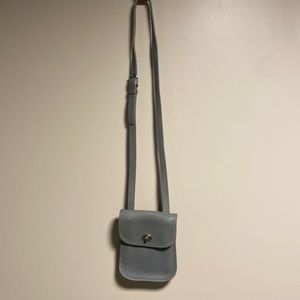 Vintage Coach Small Crossbody Gray Purse with Adjustable Strap 9978